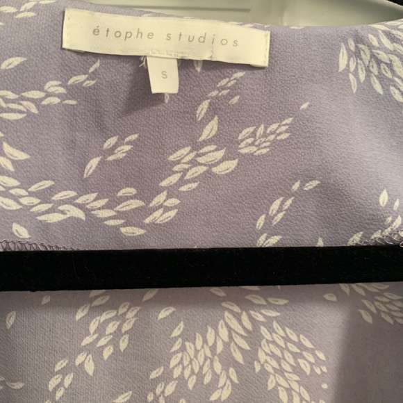 Purple and white print maxi wrap dress - Picture 4 of 4